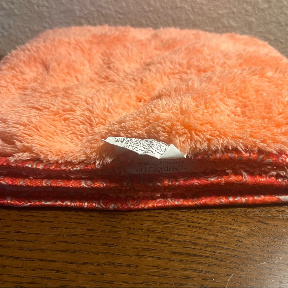 CAMPANELLI 3 PC Puppy Fur Microfiber Towels